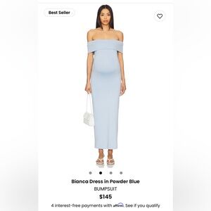 Blue Off-Shoulder Sleeveless Bodycon Dress